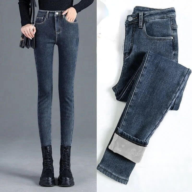 Calça Jeans Feminina Casual Comfort - Forro de Lã
