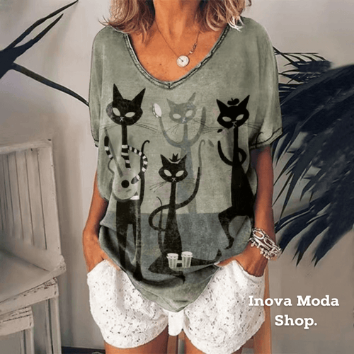 Camiseta Feminina Dona Pet - Inova Moda Shop