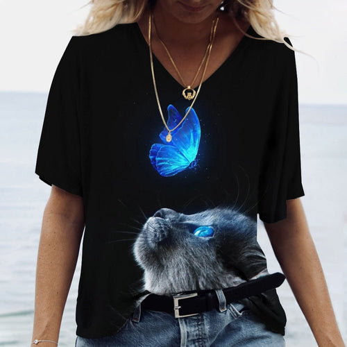 Camiseta Feminina Dulche Cat - Causa Animal - Inova Moda Shop